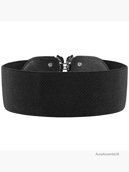 4 Pieces Elastic Stretch Waist Belt Set for Dresses Jeans Pants Retro Vintage main image 5